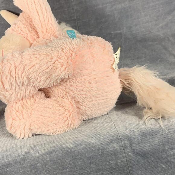 Manhattan Toy Company 2015 Pink Unicorn Stuffed Lovey Plush Tara 14" - Picture 7 of 8